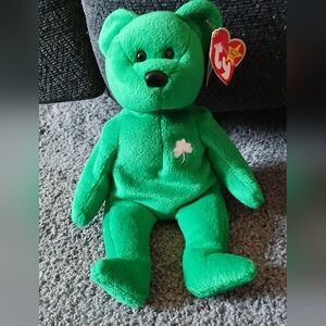 Ty Beanie Baby Erin The Bear 1997 Retired Plush Toy